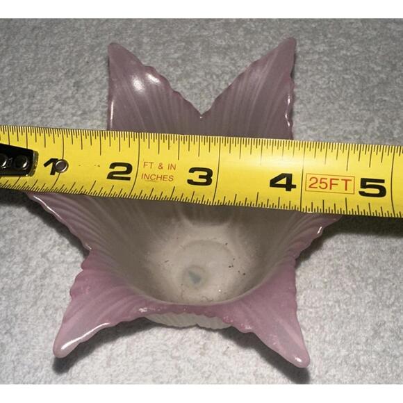 Partylite Pink Rose Bud Candle Holder #P0609 Satin Frosted Finish Pretty - Picture 4 of 5